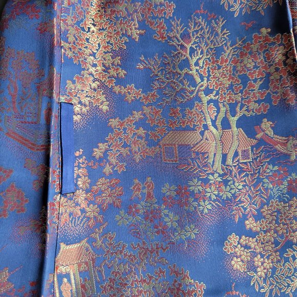 NWT Longevity Asian embroidered blue robe, size 48 XL - Picture 13 of 14